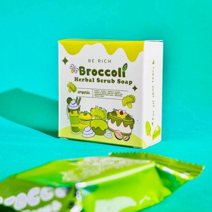 Broccoli Herbal Scrub Soap