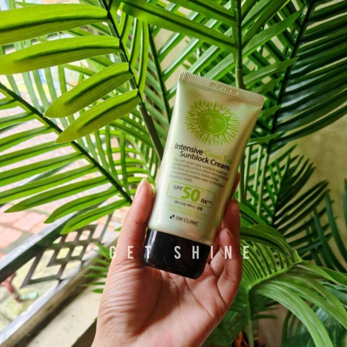 3W Clinic Intensive Green Tea Sunblock Cream