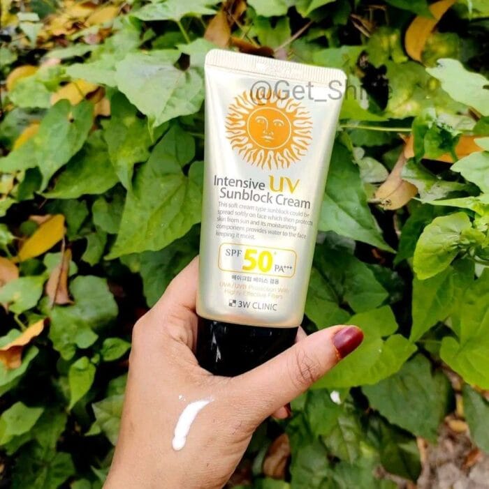 3W Clinic Intensive UV Sunblock Cream SPF 50+ PA+++ - Image 2