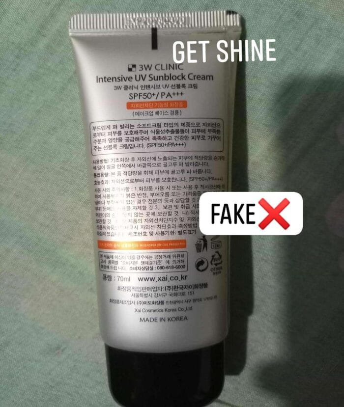 3W Clinic Intensive UV Sunblock Cream SPF 50+ PA+++