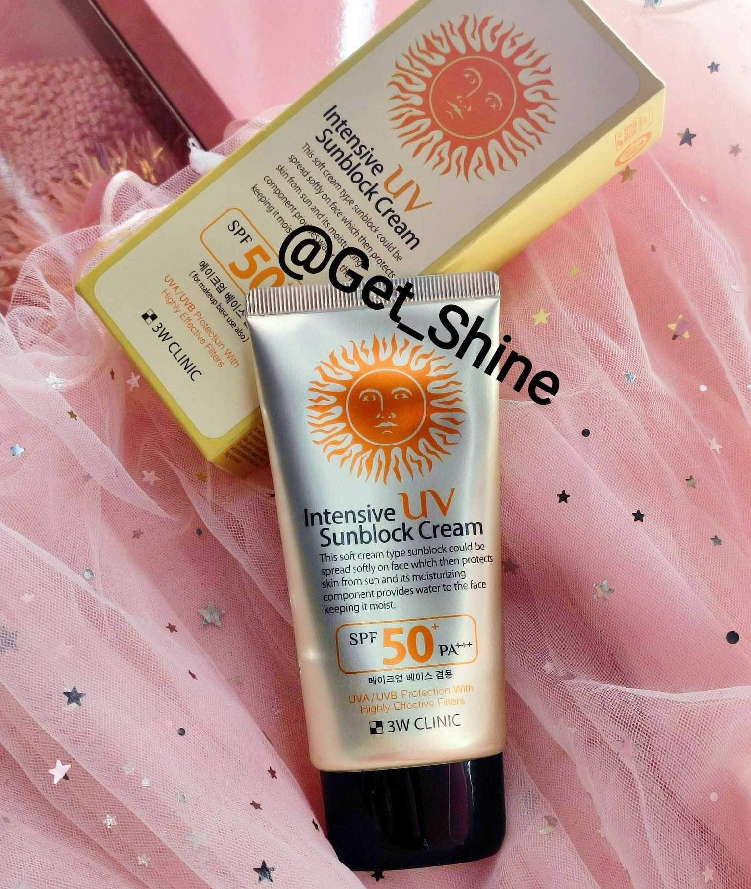 3W Clinic Intensive UV Sunblock Cream SPF 50 3W Clinic Intensive UV Sunblock Cream