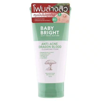 Baby Bright Anti-Acne Dragon Blood Cleansing Foam