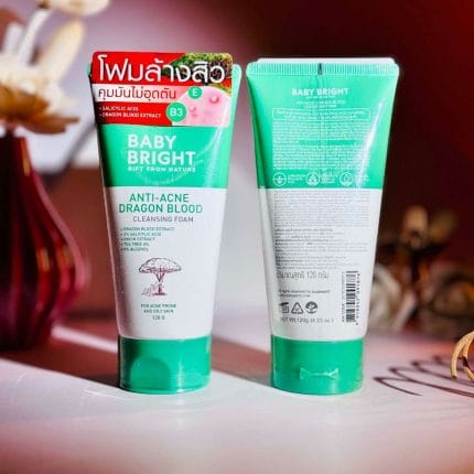 Baby Bright Anti-Acne Dragon Blood Cleansing Foam